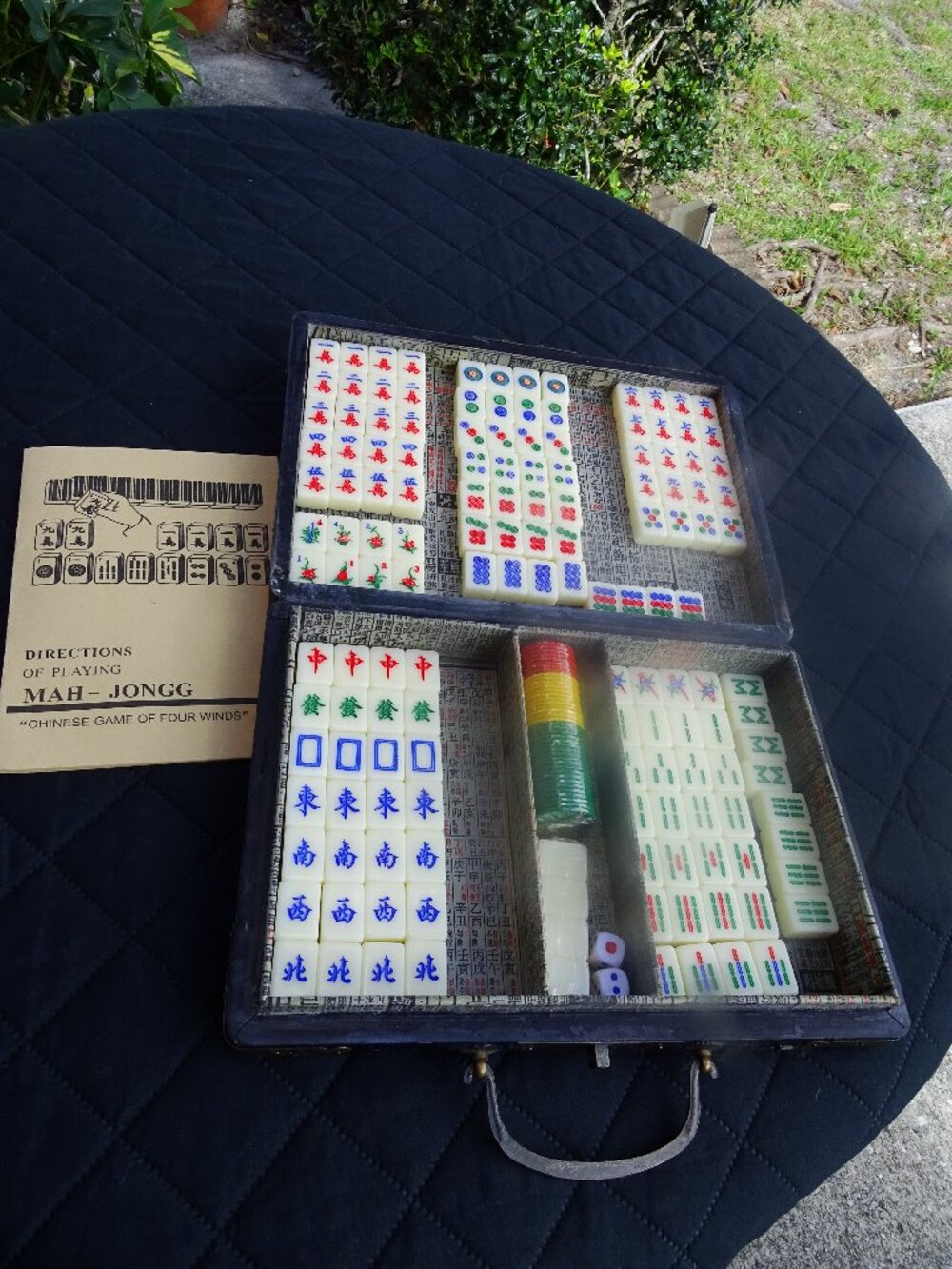 Chinese Mini Mah-Jongg Set Game of Four Winds Mahjong